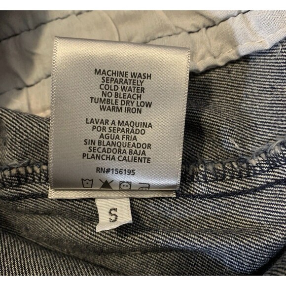 Axel Rooney Sherpa Collar Premium Trucker Navy Blue Denim Jacket Men’s Medium - Picture 7 of 8